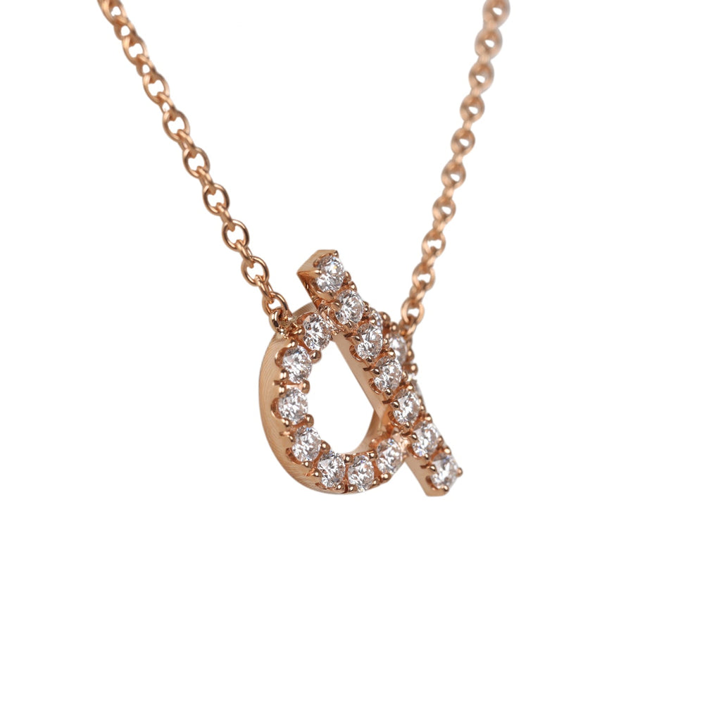 Estate Hermes Finesse Diamond Pendant Necklace - Luxury In Reach