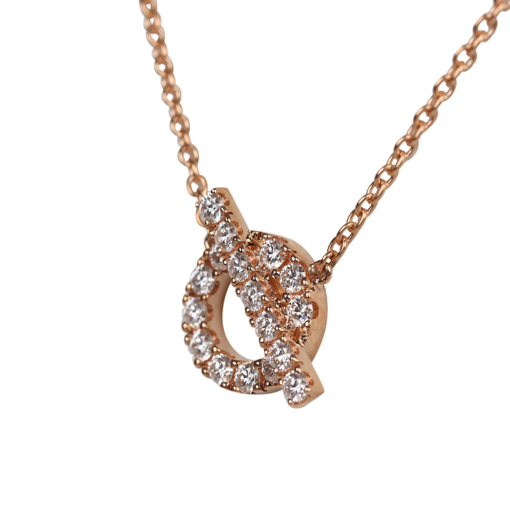 Hermes Constance Charm Diamond White Gold Pendant Necklace – Opulent  Jewelers