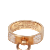 Hermes Collier De Chien Ring PM 18K Rose Gold & Diamonds
