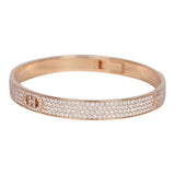 Hermes H D'Ancre Bracelet PM 18K Rose Gold & White Diamonds