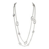 Hermes Farandole Long Necklace 120CM Sterling Silver Hardware