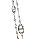 Hermes Farandole Long Necklace 120CM Sterling Silver Hardware