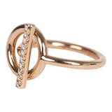 Hermes Echappee PM Ring 18K Rose Gold & Diamonds