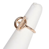 Hermes Echappee PM Ring 18K Rose Gold & Diamonds