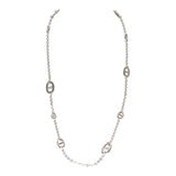 Hermes Farandole Rope Necklace 80cm Sterling Silver Hardware