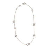 Hermes Farandole Rope Necklace 80cm Sterling Silver Hardware