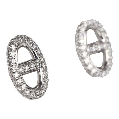 Hermes Farandole Earrings Diamonds and White Gold Hardware