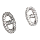 Hermes Farandole Earrings Diamonds and White Gold Hardware