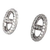 Hermes Farandole Earrings Diamonds and White Gold Hardware