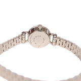 Hermes Faubourg Watch Mini White Lacquered 18K White Gold Hardware & Diamonds