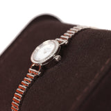 Hermes Faubourg Watch Mini White Lacquered 18K White Gold Hardware & Diamonds