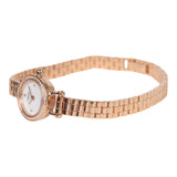 Hermes Faubourg Watch Mini White Lacquered 18K Rose Gold Hardware & Diamonds