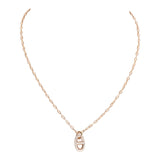 Hermes Farandole Pendant PM Necklace 18K Rose Gold Hardware & Diamonds