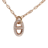 Hermes Farandole Pendant PM Necklace 18K Rose Gold Hardware & Diamonds