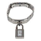 Pre-owned Hermes Mini Kelly Watch Stainless Steel Hardware & Diamonds