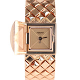 Hermes Medor Joaillerie Watch XS Rose Gold Hardware & Diamonds