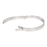 Hermes Small H d'Ancre Bracelet with Diamonds 18K White Gold Hardware