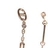 Hermes Chaine D'Ancre Chaos Earrings Rose Gold Hardware & Diamonds