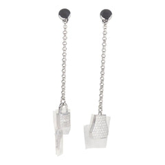 Hermes Kelly Clochette Earrings Diamonds and White Gold Hardware