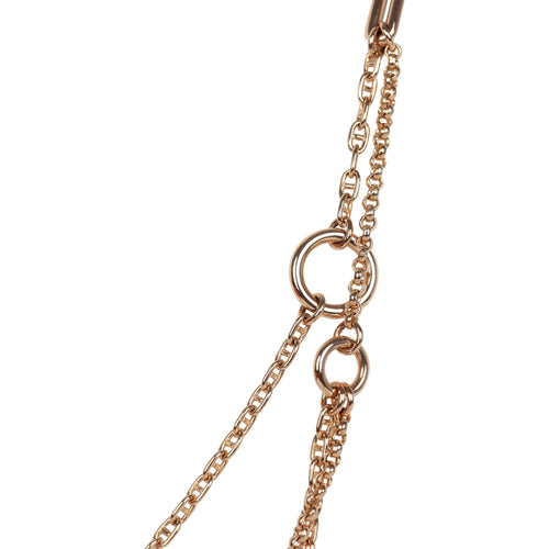 Hermes Chaine D'Ancre Chaos Necklace Diamonds 18K Rose Gold Hardware