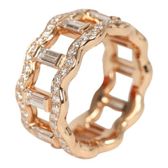 Hermes Reseau Lumiere Ring Rose Gold & Diamonds