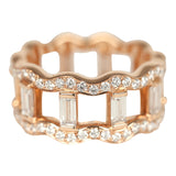 Hermes Reseau Lumiere Ring Rose Gold & Diamonds