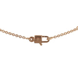 Hermes Amulettes Constance Pendant Necklace Diamonds 18K Rose Gold Hardware