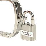 Hermes Kelly Watch Mini Model 16mm Stainless Steel Hardware & White Diamonds