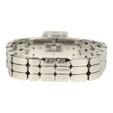 Hermes Kelly Watch Mini Model 16mm White Mother of Pearl, Stainless Steel Hardware and White Diamonds - Thumbnail View 6