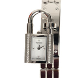 Hermes Kelly Watch Mini Model 16mm Stainless Steel Hardware & White Diamonds - Thumbnail View 3