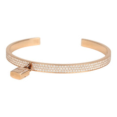Hermes Kelly Cadenas Bangle XS Diamonds and 18K Rose Gold Hardware