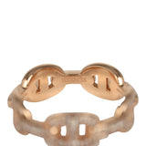Hermes Chaine D'Ancre Enchainee Ring Small 18K Rose Gold & Diamonds