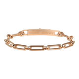 Hermes Kelly Chaine Bracelet PM 18K Rose Gold Hardware & Diamonds - Thumbnail View 4