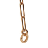 Hermes Kelly Chaine Lariat Necklace PM 18K Rose Gold Hardware & Diamonds