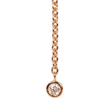 Hermes Finesse Lariat Necklace 18K Rose Gold Hardware and Diamonds - Thumbnail View 6