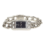 Hermes Nantucket Watch Small Model 29mm Stainless Steel, White Diamonds and Sapphire - Thumbnail View 2