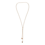 Hermes Amulettes Kelly Long Necklace Diamonds 18K Rose Gold - Thumbnail View 7