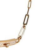 Hermes Small Kelly Chaine Choker Necklace Diamonds 18K Yellow Gold - Thumbnail View 4