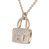 Hermes Amulettes Constance Pendant Necklace Diamonds 18K White Gold - Thumbnail View 3