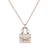 Hermes Amulettes Constance Pendant Necklace Diamonds 18K White Gold - Thumbnail View 4