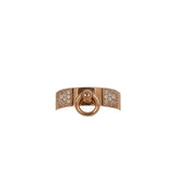 Pre-owned Hermes Collier de Chien Ring PM 18K Rose Gold, Diamonds - Thumbnail View 3