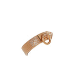 Pre-owned Hermes Collier de Chien Ring PM 18K Rose Gold, Diamonds - Thumbnail View 4