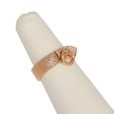 Pre-owned Hermes Collier de Chien Ring PM 18K Rose Gold, Diamonds - Thumbnail View 3