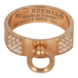 Pre-owned Hermes Collier de Chien Ring PM 18K Rose Gold, Diamonds - Thumbnail View 6