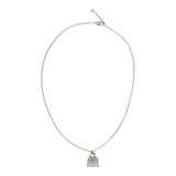 Pre-owned Hermes Amulettes Kelly Pendant Necklace Diamonds 18K White Gold - Thumbnail View 7