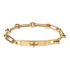 Hermes Kelly Chaine Bracelet SH 18K Yellow Gold, Diamonds