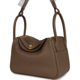 Hermes Lindy 26 Etoupe Clemence Gold Hardware