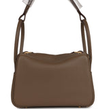 Hermes Lindy 26 Etoupe Clemence Gold Hardware