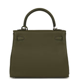 Hermes Kelly Retourne 25 Vert Veronese Togo Palladium Hardware - Thumbnail View 4