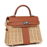 Pre-owned Hermes Mini Picnic Kelly 20 Gold Swift Palladium Hardware - Payment 4